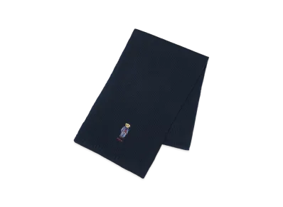 Polo Ralph Lauren Solid Denim Bear Scarf "Classicnavy"
