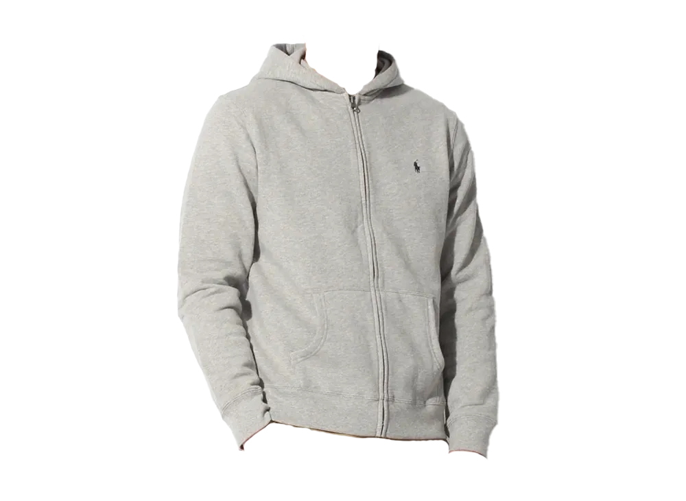 Polo Ralph Lauren Boys One Point Full Zip Hoodie "Dark Sport Heather"