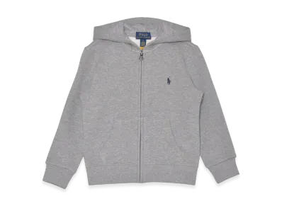 Polo Ralph Lauren Kids Cotton Blend Fleece Hoodie "Dark Heather"