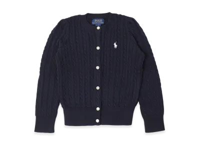Polo Ralph Lauren Kids Mini Cable Cotton Cardigan "Hunter Navy"