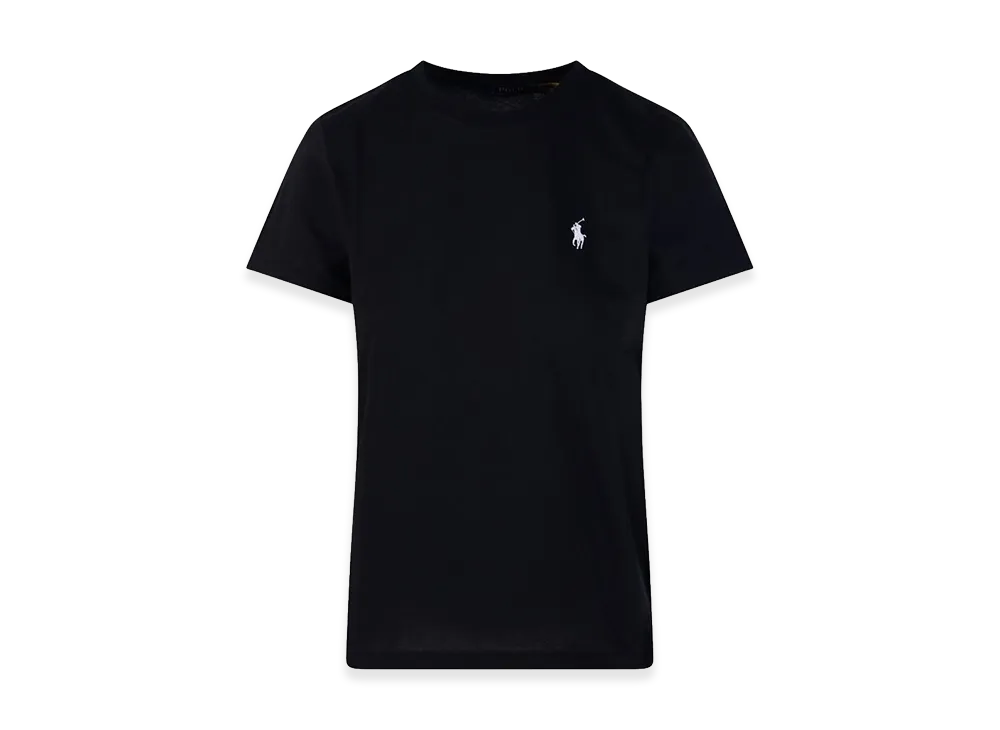 Ralph Lauren Women's Crew-Neck T-Shirt With Logo "Black"