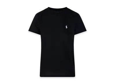Ralph Lauren Women's Crew-Neck T-Shirt With Logo "Black"