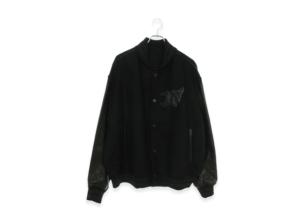 Louis Vuitton Monogram Embossed Leather and Wool Blouson "Black"