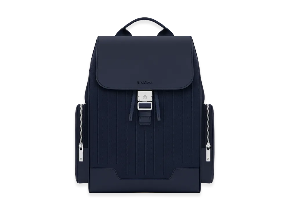 RIMOWA Never Still - Canvas Flap Backpack Large "Navy Blue"