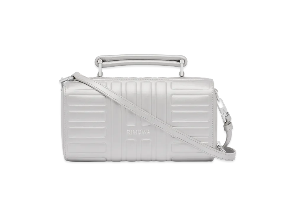 RIMOWA Groove - Leather Cross-Body Bag Small "Silver"
