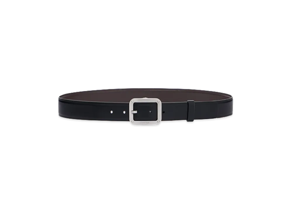 RIMOWA Lifestyle Reversible Leather Badge Belt "Black/Brown"