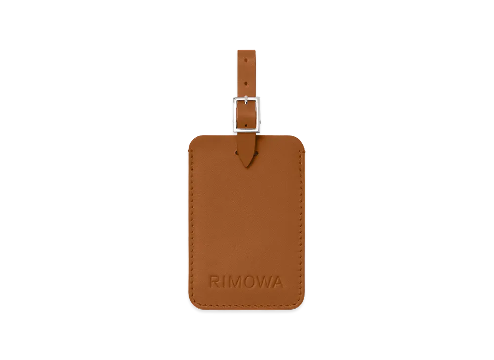 RIMOWA Suitcase Luggage Tag "Cognac Brown"