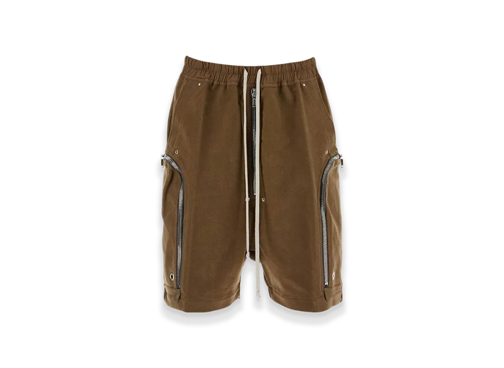 Rick Owens Bauhaus Bela Drawstring Cargo Shorts "Khaki"