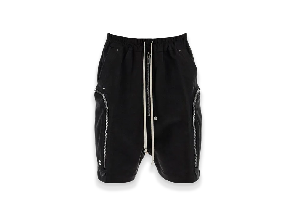 Rick Owens Bauhaus Bela Drawstring Cargo Shorts "Black"