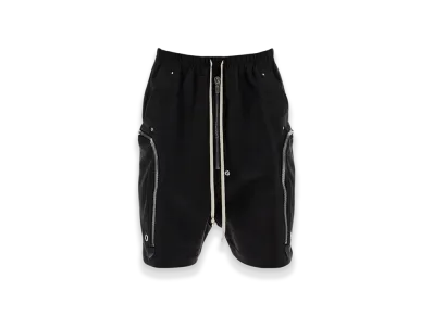 Rick Owens Bauhaus Bela Drawstring Cargo Shorts "Black"