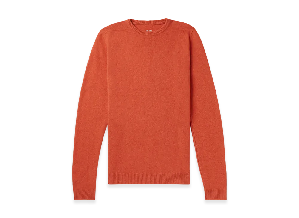 Rick Owens Biker Round Neck Knit "Orange"