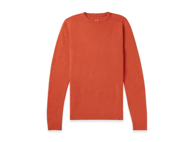 Rick Owens Biker Round Neck Knit "Orange"
