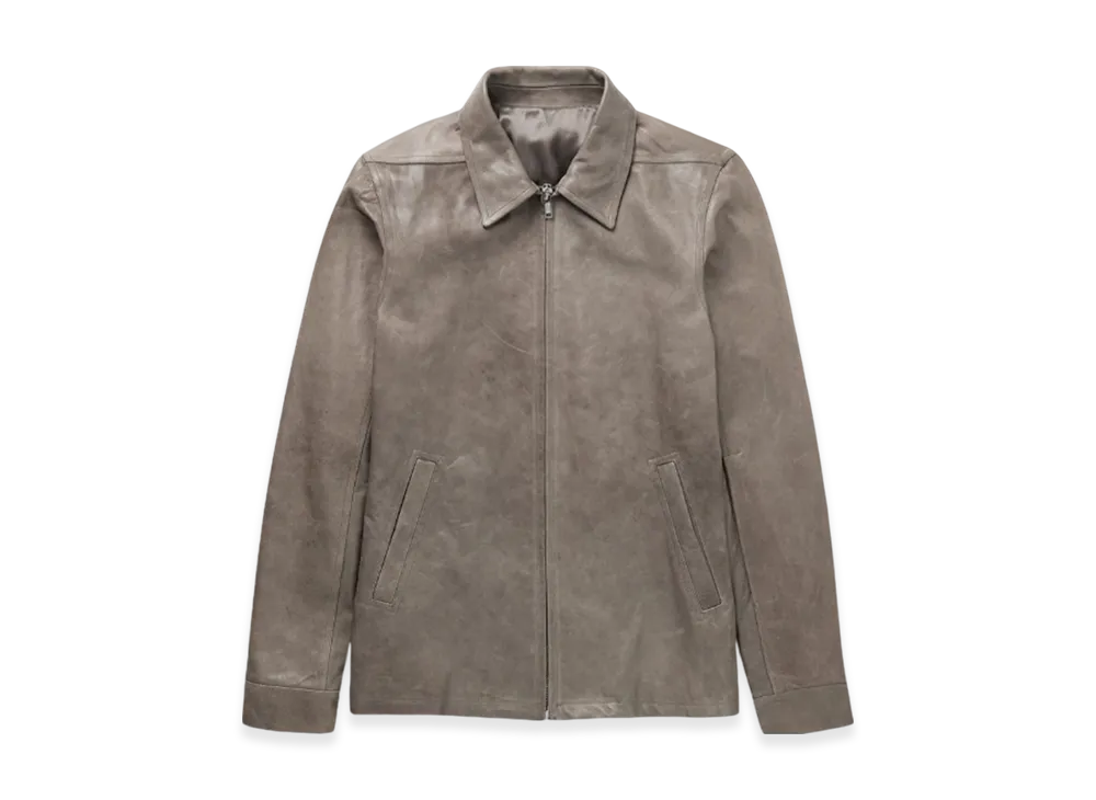 Rick Owens Brad Leather Jacket "Dust"