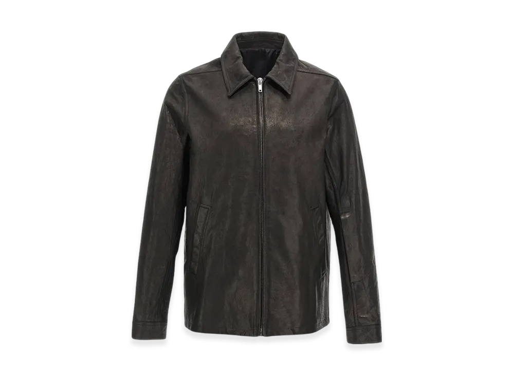 Rick Owens Brad Leather Jacket "Black"