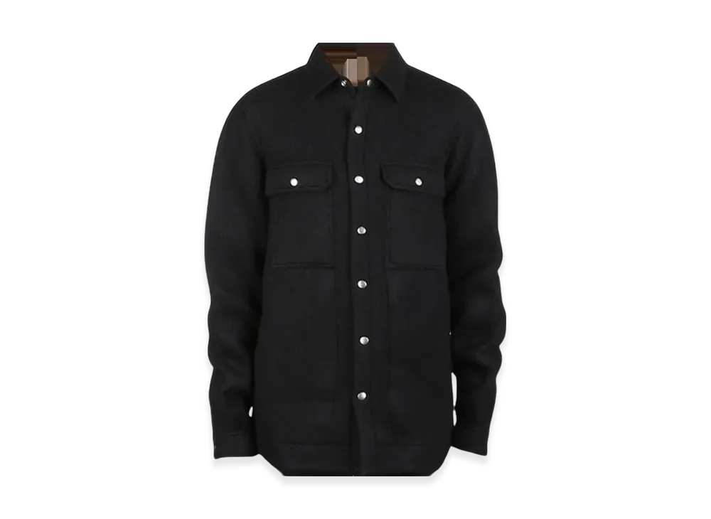 Rick Owens Button Overshirt Jacket "Black"