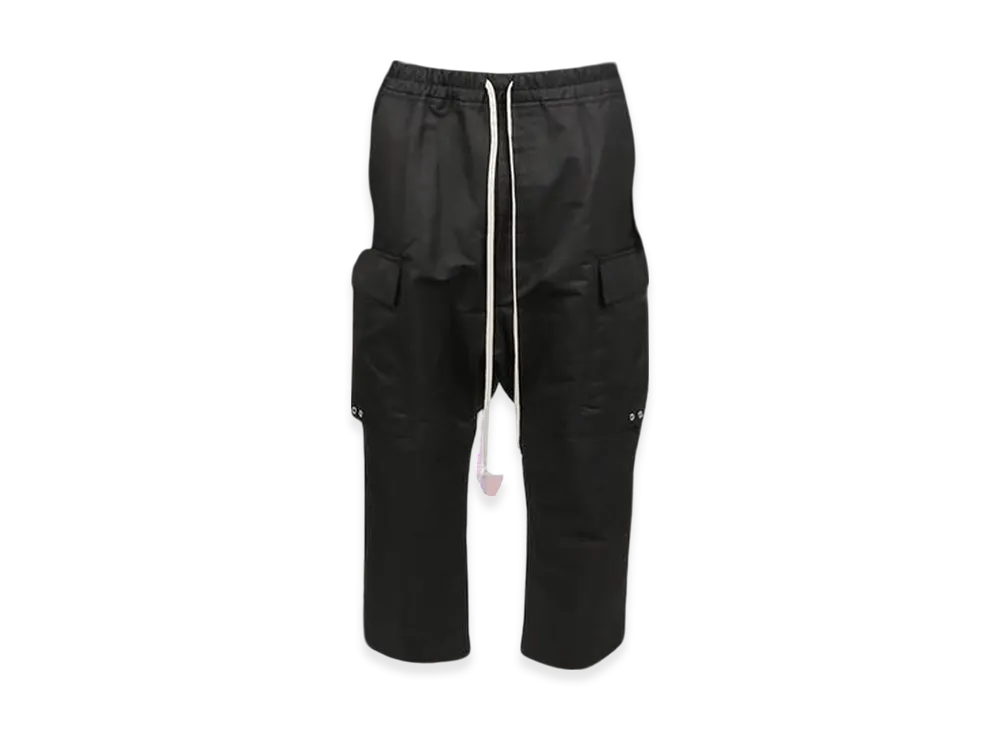 Rick Owens Cargo Cropped Pants "Black"