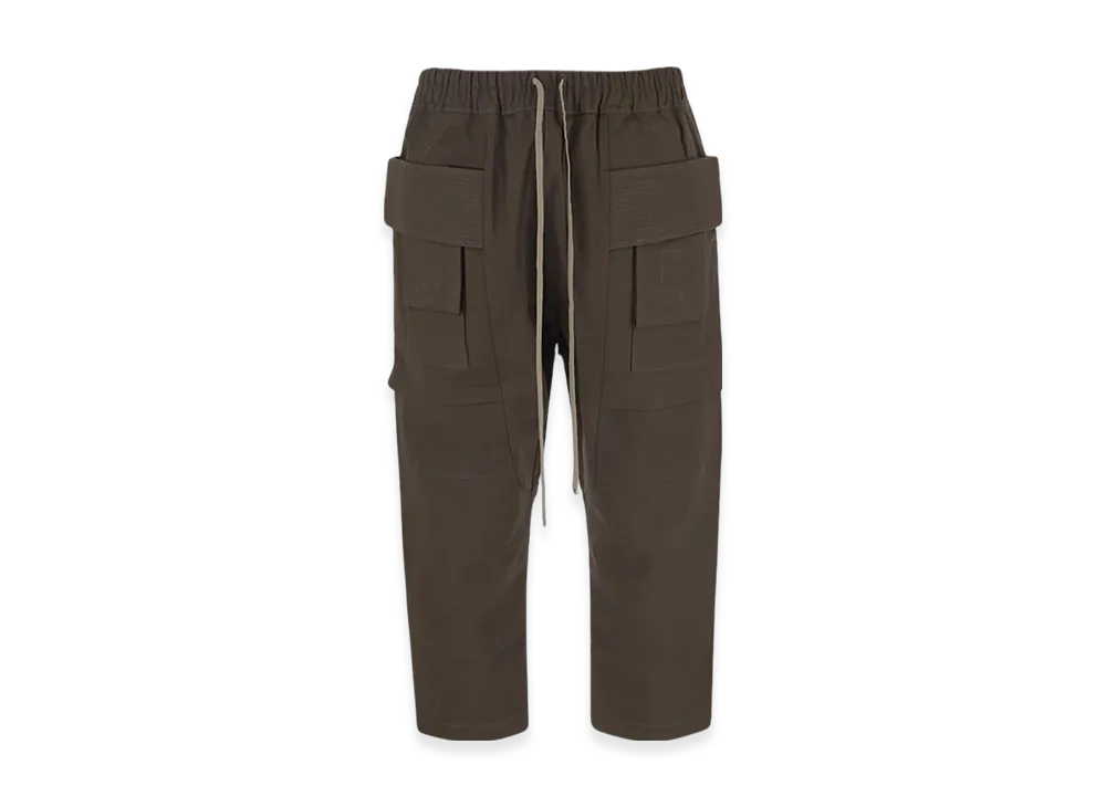 Rick Owens Creatch Cargo Cropped Drawstring Pants "Dust"