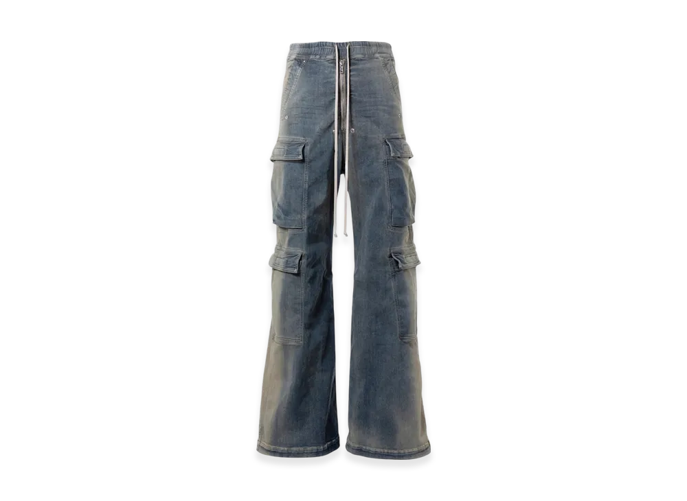 Rick Owens Double Cargo Jumbo Belas Jeans "Mineral Pearl Degrade"