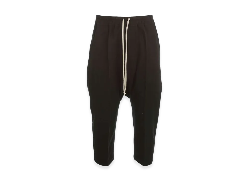 Rick Owens Drawstring Cropped Pants "Black"