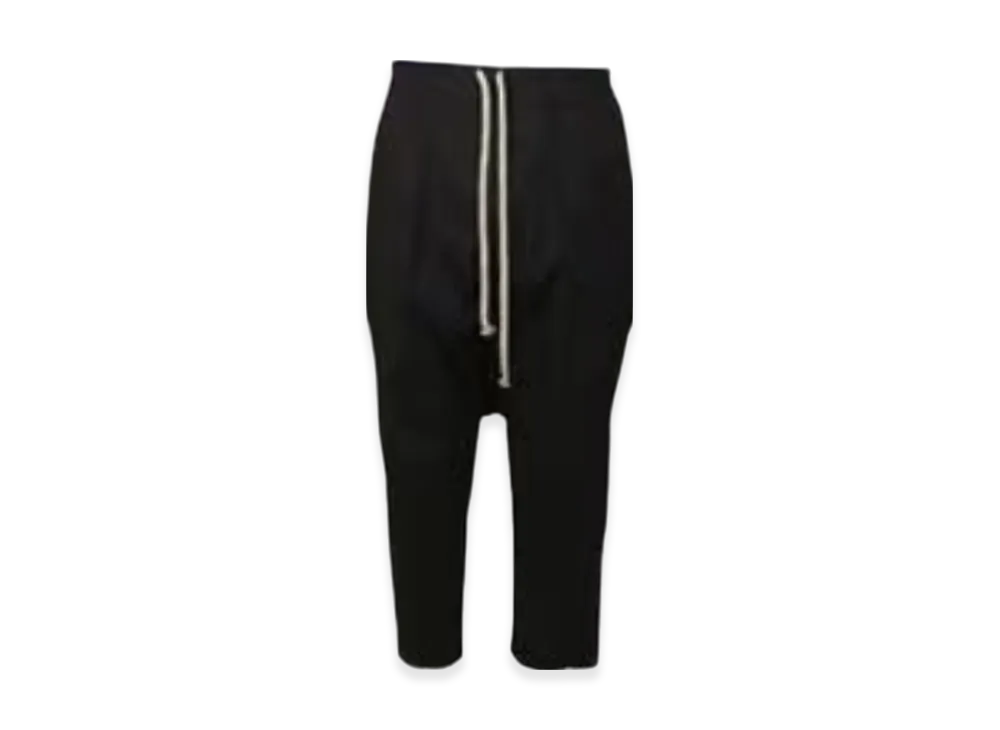 Rick Owens Drawstring Cropped Pants "Black"