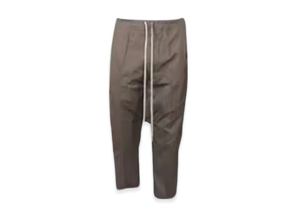 Rick Owens Drawstring Cropped Pants "Dust"