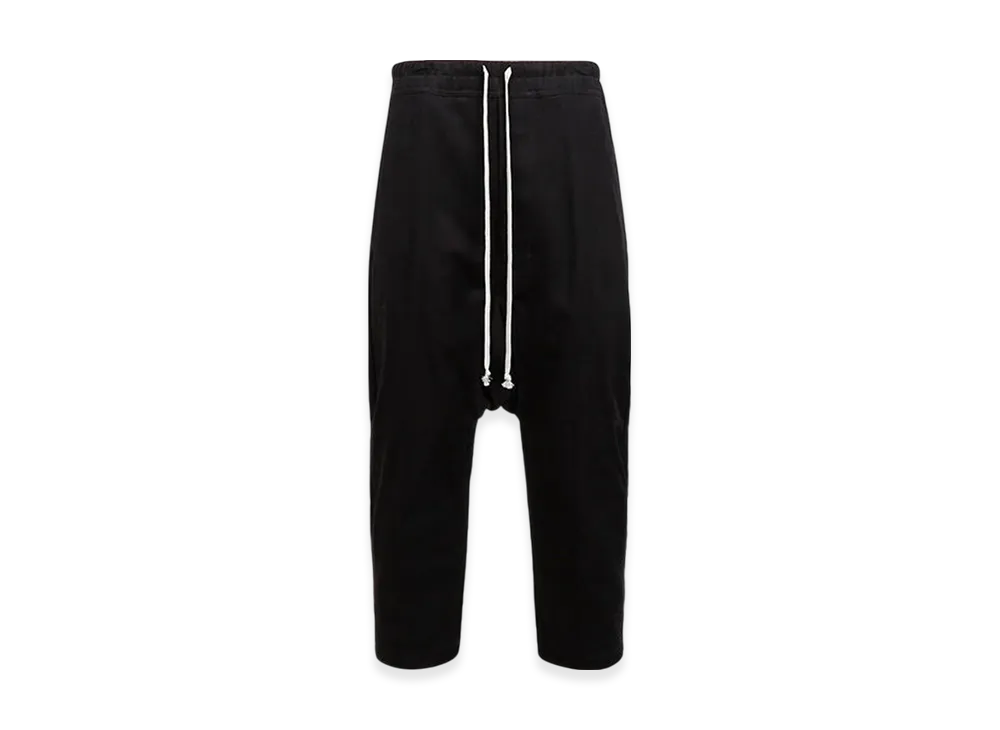 Rick Owens Drawstring Cropped Pants "Black"