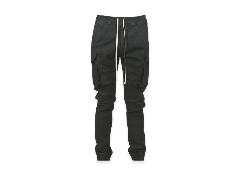 Rick Owens Edfu Mastodon Slim Cargo Pants "Black"