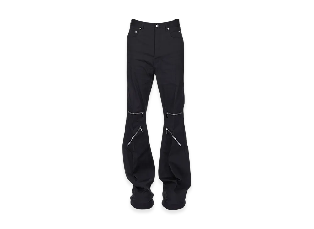 Rick Owens Hollywood Bolan Cargo Pants in Heavy Cotton Poplin "Black"