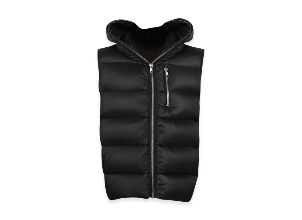 Rick Owens Hooded Down Vest "Black"