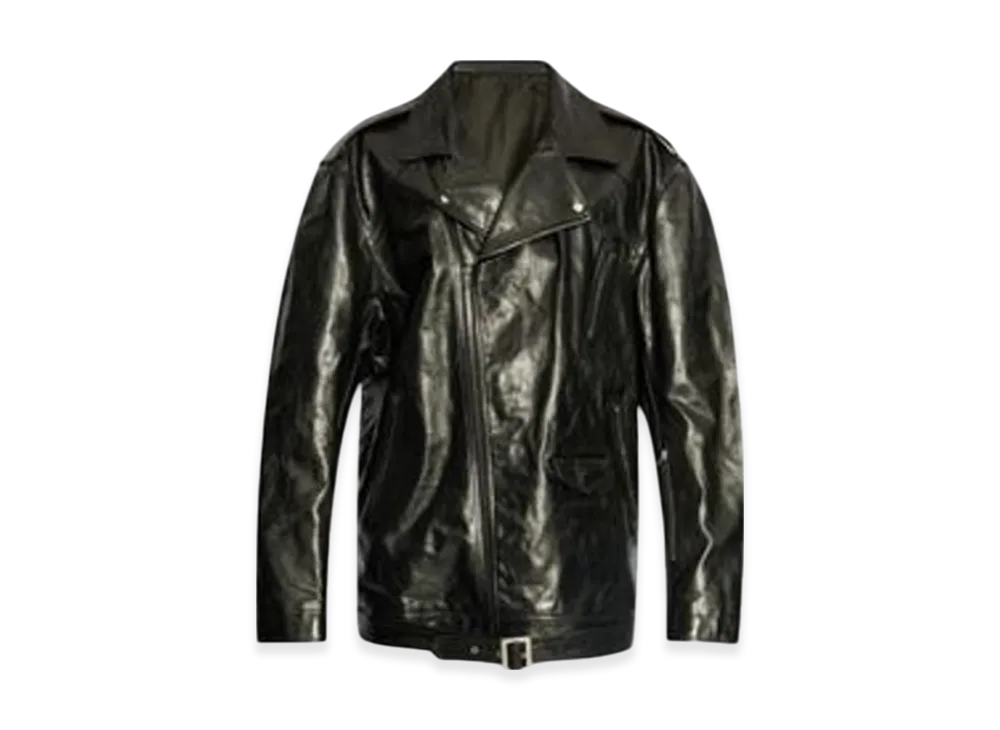Rick Owens Jumbo Leather Jacket "Black"