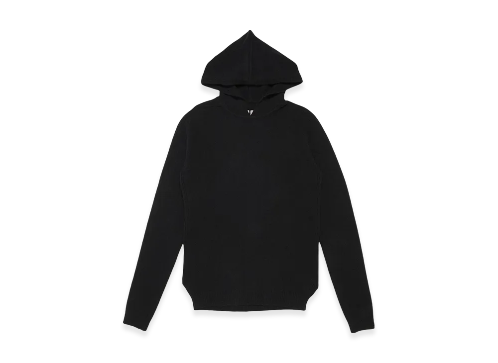 Rick Owens Knit Hoodie "Black"