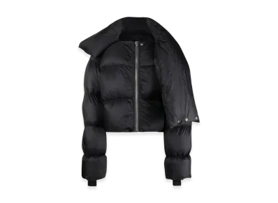 Rick Owens Nylon Down Funnel Neck Jacket "Black"