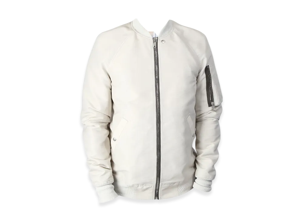 Rick Owens Phlegethon Raglan Flight Jacket "Oyster"