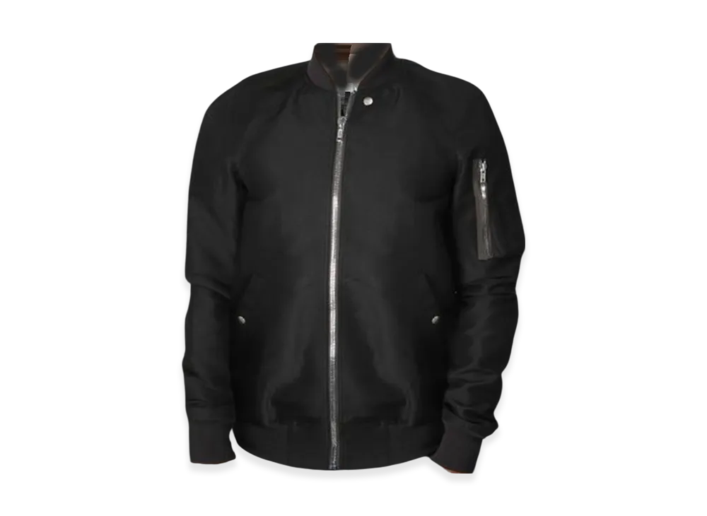 Rick Owens Phlegethon Raglan Flight Jacket "Black"