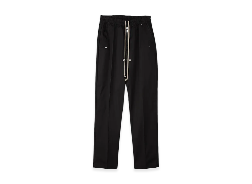Rick Owens Porterville Bela Pants in Heavy Cotton Poplin "Black"