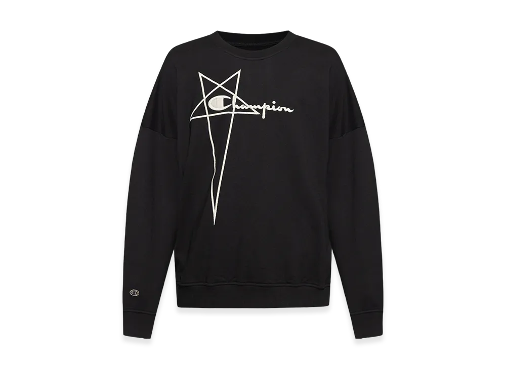 Rick Owens x Champion Logo Crewneck Sweatshirt 