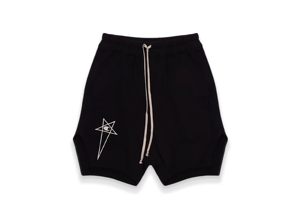 Rick Owens x Champion Logo Shorts "Black"