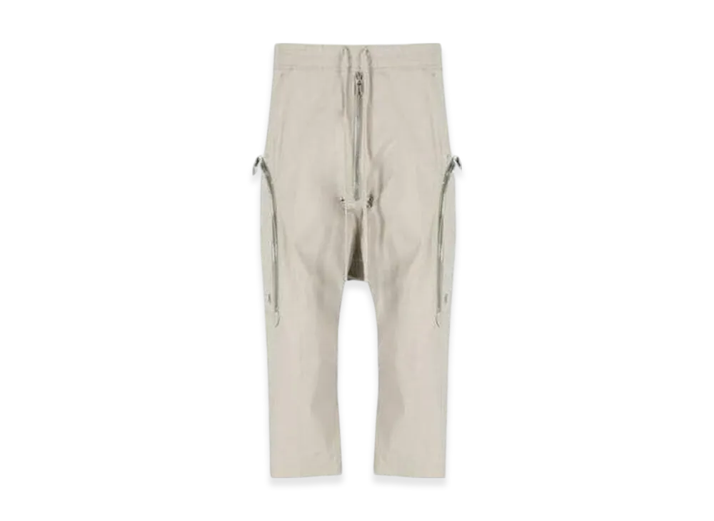 Rick Owens Zipper Detailed Drawstring Pants "Pearl"