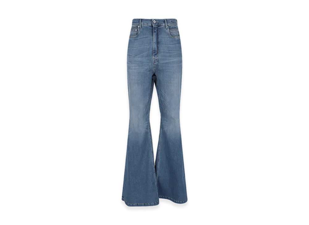 Rick Owens DRKSHDW Bolan Bootcut "Washed Indigo"
