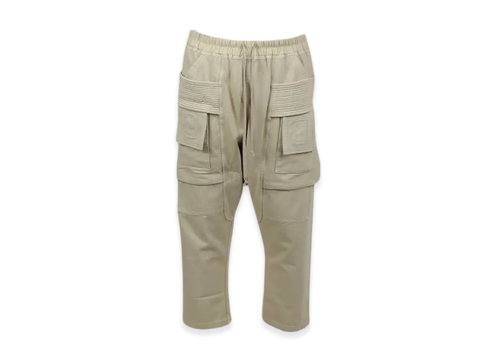 Rick Owens DRKSHDW Creatch Cargo Cropped Drawstring Pants "Pearl"