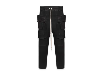 Rick Owens DRKSHDW Creatch Cargo Cropped Drawstring Pants "Black"