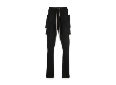 Rick Owens DRKSHDW Creatch Cargo Stretch Denim Pants "Black"