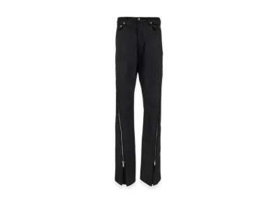 Rick Owens DRKSHDW Porterville Bolan Banana Pants in Wax Stretch Denim "Black"