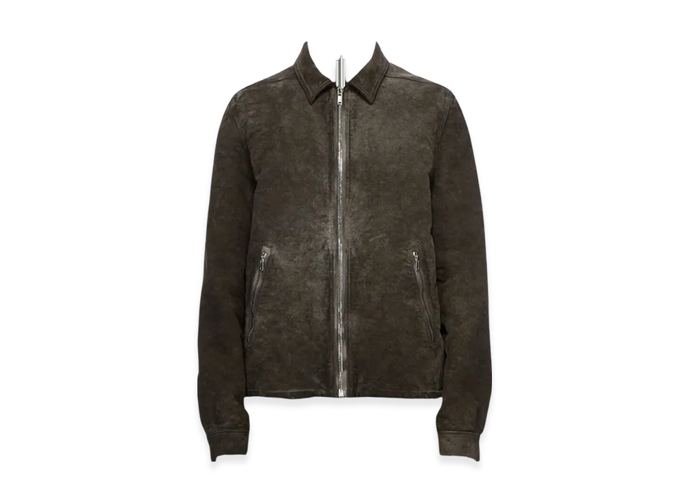 Rick Owens DRKSHDW Porterville Zipfront Jacket in Cotton Moleskin "Dust"