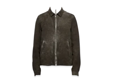Rick Owens DRKSHDW Porterville Zipfront Jacket in Cotton Moleskin "Dust"