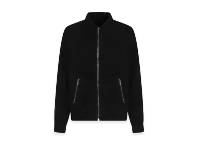 Rick Owens DRKSHDW Porterville Zipfront Jacket in Cotton Moleskin "Black"