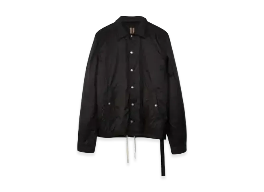Rick Owens DRKSHDW Woven Padded Snapfront Jacket "Black"