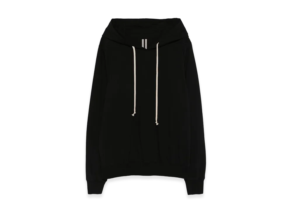 Rick Owens SS26 Temple Hoodie Heavy Jersey "Black/Milk"