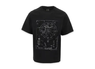 Rick Owens Brad T Short Sleeve With Print "Black"