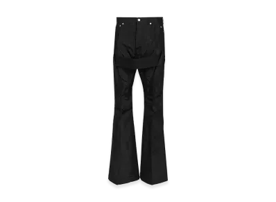 Rick Owens Megastrapped Bolans Nylon Canvas Trousers "Black"